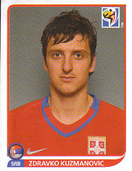 Zdravko Kuzmanovic Serbia samolepka Panini World Cup 2010 #306